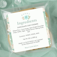 Muntgroene botanische bakkerij ingrediënten produc