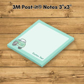 Muntgroene Cartoon Auto Post-it® Notes