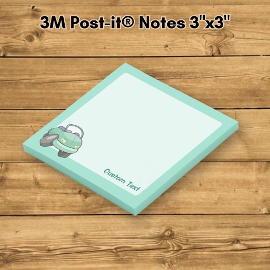 Muntgroene Cartoon Auto Post-it® Notes
