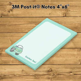 Muntgroene Cartoon Auto Post-it® Notes