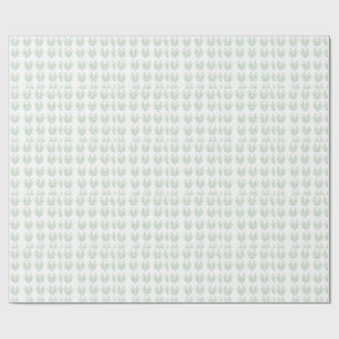 Muntgroene Eucalyptusbladeren Botanische Horloge Cadeaupapier