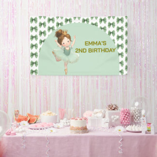 Muntgroene Kleine Prinses Bal Banner