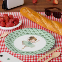 Muntgroene Kleine Prinses Bal Papier Bord