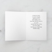 Muntgroene Konijnen Moederdagkaart Kaart (Binnen)