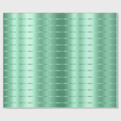 Muntgroene linten strik bruidsdouche cadeaupapier (Vlak)