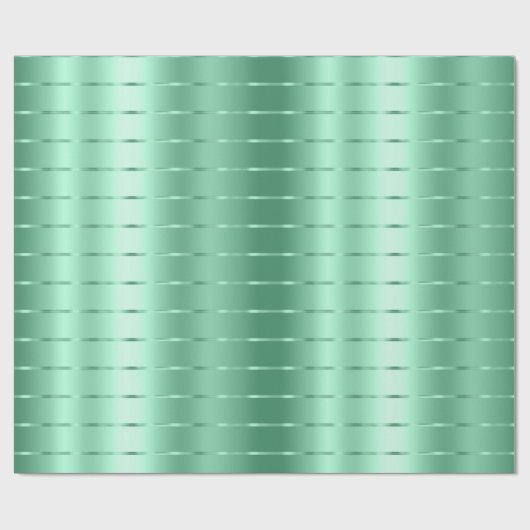 Muntgroene linten strik bruidsmeisje cadeaupapier (Vlak)