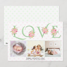 Muntgroene LOVE-typografie Valentijnsdag foto