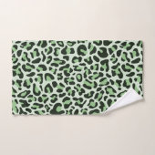 Muntgroene Luipaardprint Trendy Chic Bad Handdoek (Handdoek)