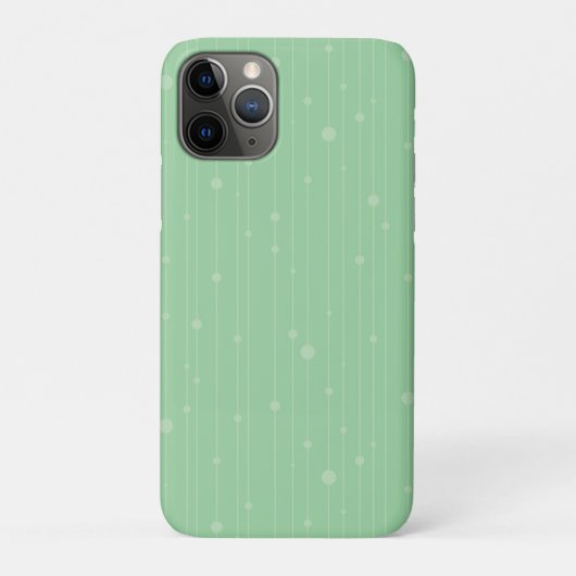 Muntgroene minimale lijn kunst eco ontwerp Case-Mate iPhone case (Achterkant)