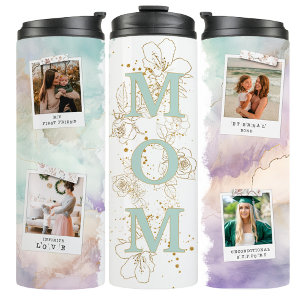 Muntgroene Moeder Foto Koffie Reis Tumbler Mok