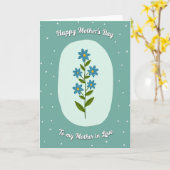 Muntgroene Moeders Liefde Kaart (Gele Bloem)