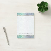 Muntgroene Paarse Slang Gouden Glitters Post-it® Notes (Kantoor)