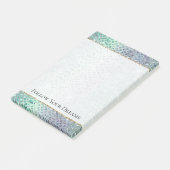Muntgroene Paarse Slang Gouden Glitters Post-it® Notes (Schuin)