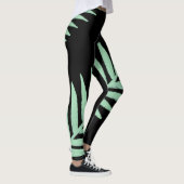 Muntgroene Palm Leggings (Rechts)