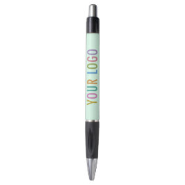 Muntgroene pen met zwarte inkt Aangepast logo Bedr