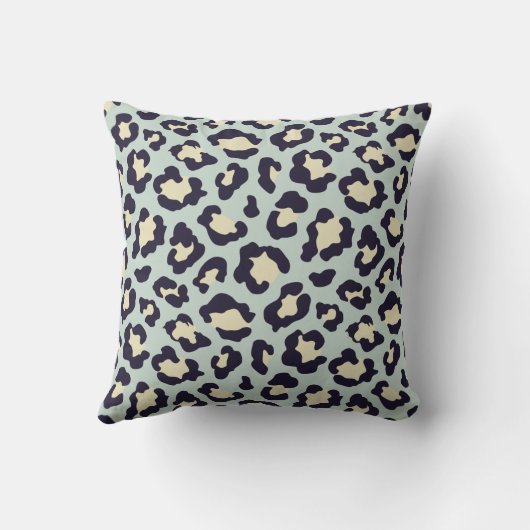 Muntgroene print kussen (Achterkant)