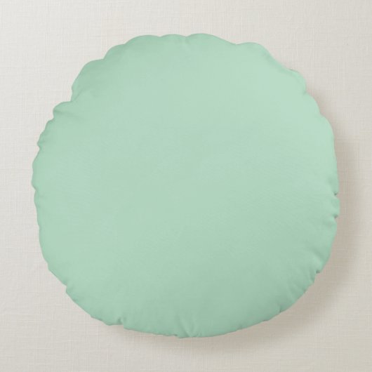 Muntgroene Ronde Worpkussen Rond Kussen (Voorkant)