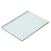 Muntgroene ruiten notitieboek (Linkerzijde)