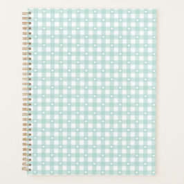 Muntgroene ruiten planner