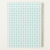 Muntgroene ruiten planner (Achterkant)