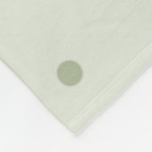Muntgroene Stippen Fleece Deken (Hoek)