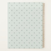 Muntgroene Stippen Planner (Achterkant)