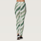 Muntgroene Strepen Leggings (Achterkant)