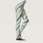 Muntgroene Strepen Leggings (Rechts)