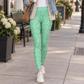 Muntgroene Vissen Schubben Leggings