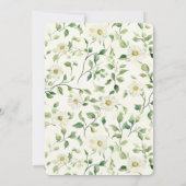 Muntgroene witte vlinders verjaardag kaart (Achterkant)