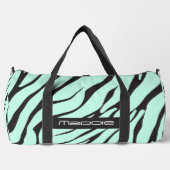 Muntgroene zebra strepenpatroon  plunjezak (Voorkant)
