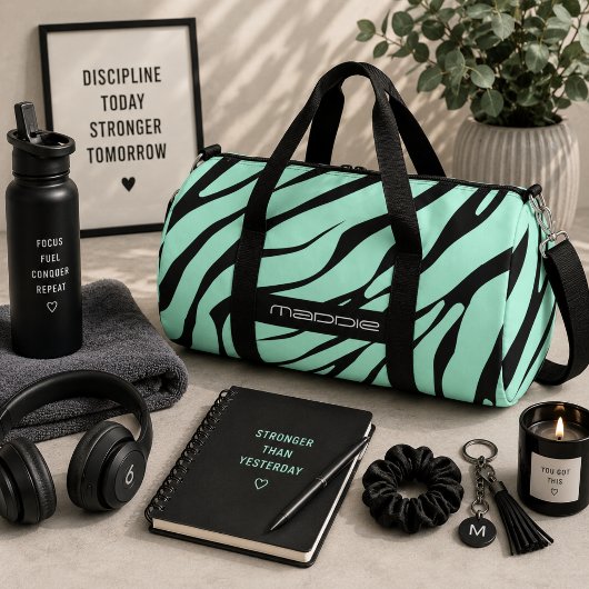 Muntgroene zebra strepenpatroon  plunjezak