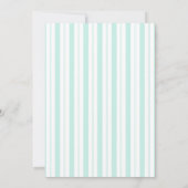 Muntgroene Zeeschildpad Baby Shower Kaart (Achterkant)