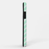 Muntgroene zigzag chevron strepen. Case-Mate iPhone case (Achterkant/rechts)
