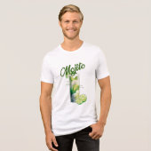 Muntige Citroen Sfeer Tri-Blend Shirt (Voorkant volledig)