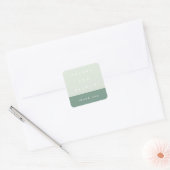 Muntkleurig Blok Aangepaste Bedankt Sticker (Envelop)