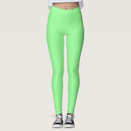 Muntkleurige effen vlakke leggings