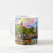 Müntoren. Amsterdam. Nederland. Koffiemok (Voorkant links)