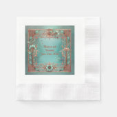 Muntservietten van papier servet (Voorkant)
