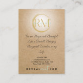 muntsoort onthullen visitekaartje (Achterkant)