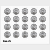 muntstickers ronde sticker (Vel)