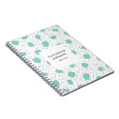 Muntstippen. Het moderne abstracte geometrische pa Notitieboek (Rechterzijde)