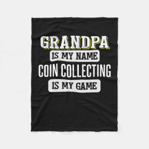 Muntstuk verzamelen Gift Voor Opa Vaders Dag Shirt Fleece Deken
