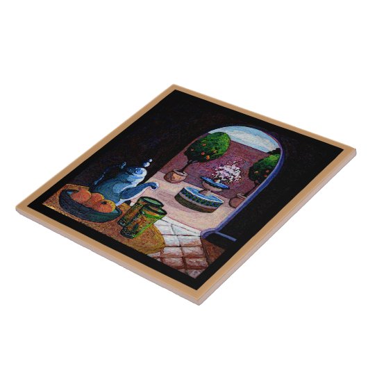 Muntthee, Marokkaanse binnenplaats Tegeltje (Zijkant)