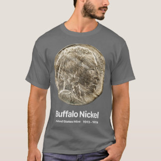 Muntverzamelaar Buffalo nikkel T-shirt