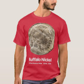 Muntverzamelaar Buffalo Nikkel T-shirt (Voorkant)