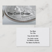 Muntverzamelaar en -dealer visitekaartje (Voorkant / Achterkant)