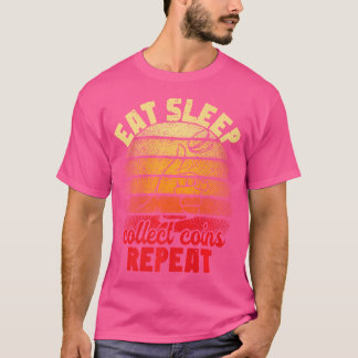 Muntverzamelaar Hobby Pennies Munten Liefhebber Mu T-shirt
