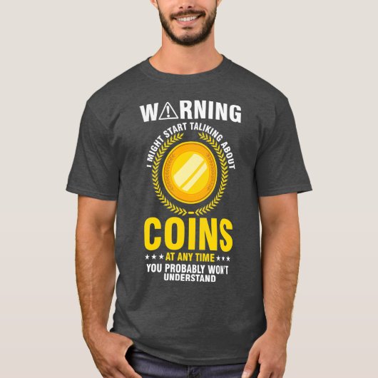 Muntverzamelaar Numismatist T-shirt (Voorkant)
