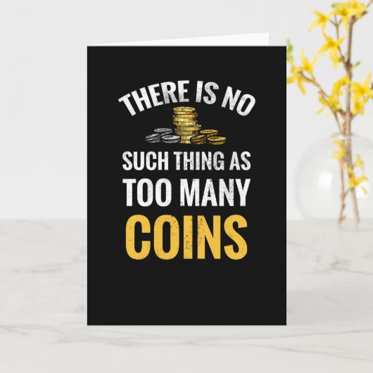 Muntverzamelaarscadeau | Numismatistische munten v Kaart (Gele Bloem)